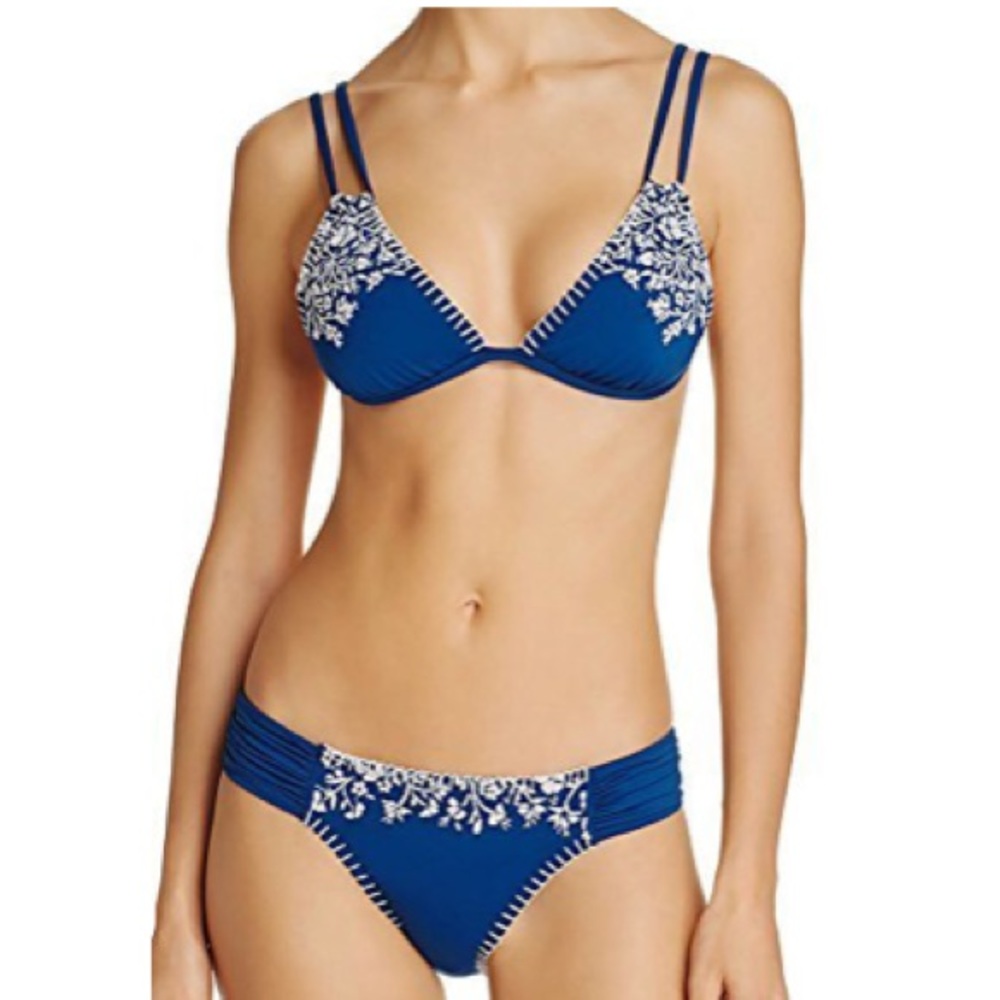 Lucky Brand Stitch In Time Bikini Set
